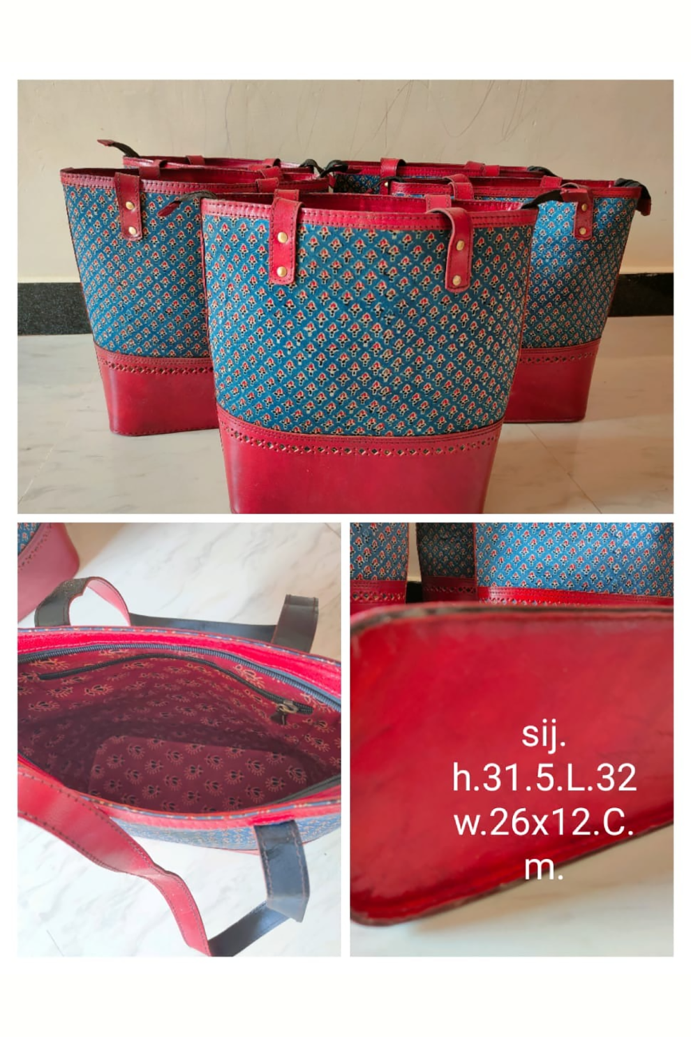 Red - Kutch Ahir Hand Embroidered Sling Bag 41