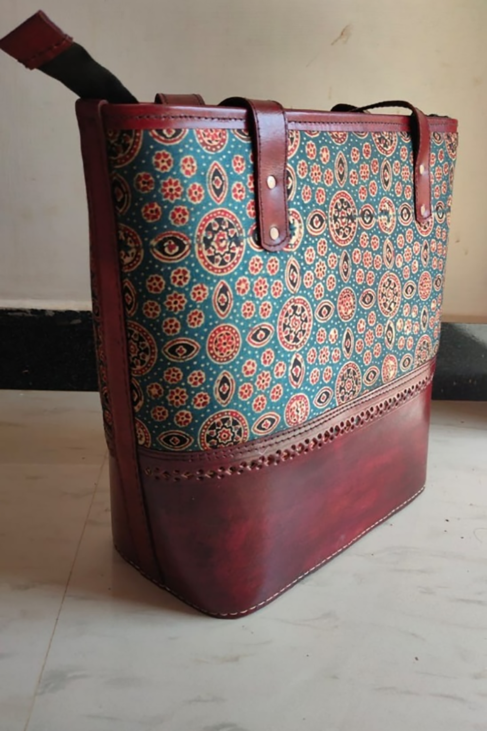 Traditional Kutch Leather Clutch / Wallet 79